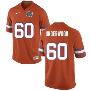 Men's Florida Gators #60 Houston Underwood NCAA Nike Orange Authentic Stitched College Football Jersey AZV1262SQ